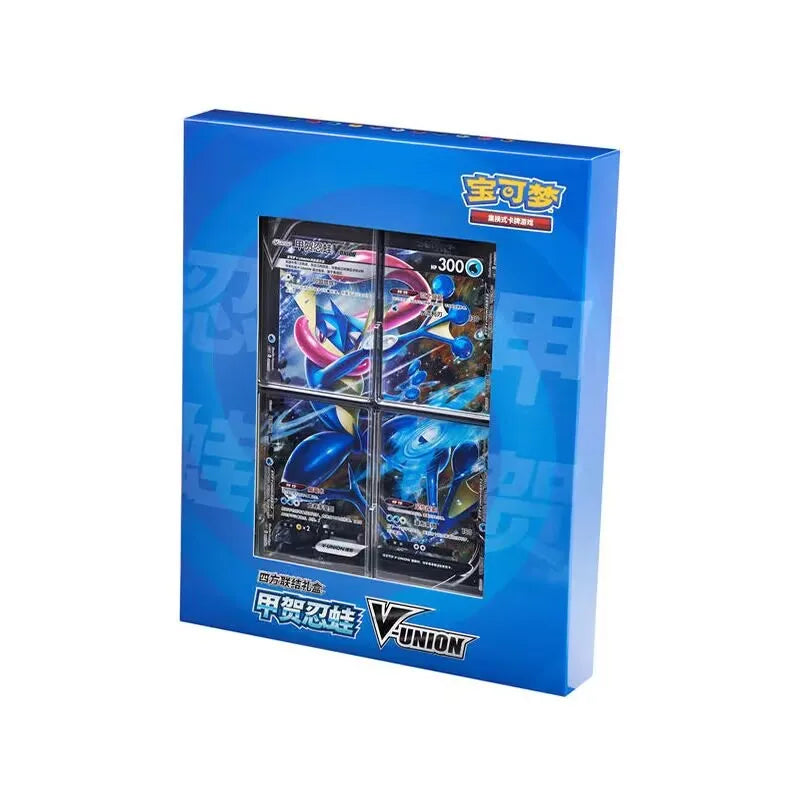 Genuine Original Pokemon PTCG Card Quartet Coupling V-UNION Gift Box Pikachu Big Gather Moru Trainer Gift Box PTCG Custom Toy