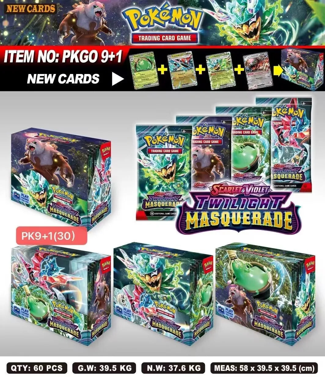 324/360 Pcs/Set Pokemon Card Brilliant Stars 151 Prismatic Evolutions PALDEAN FATES English Booster Battle Transaction Card.