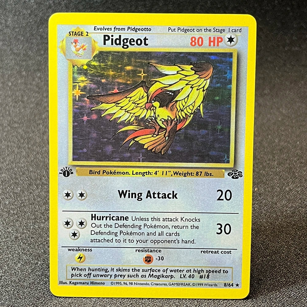 PKM Foil Cards Charizard Blastoise Venusaur Alakazam Mewtwo Zapdos Raichu 1996 1st Edition Game Collection PTCG Proxy Cards