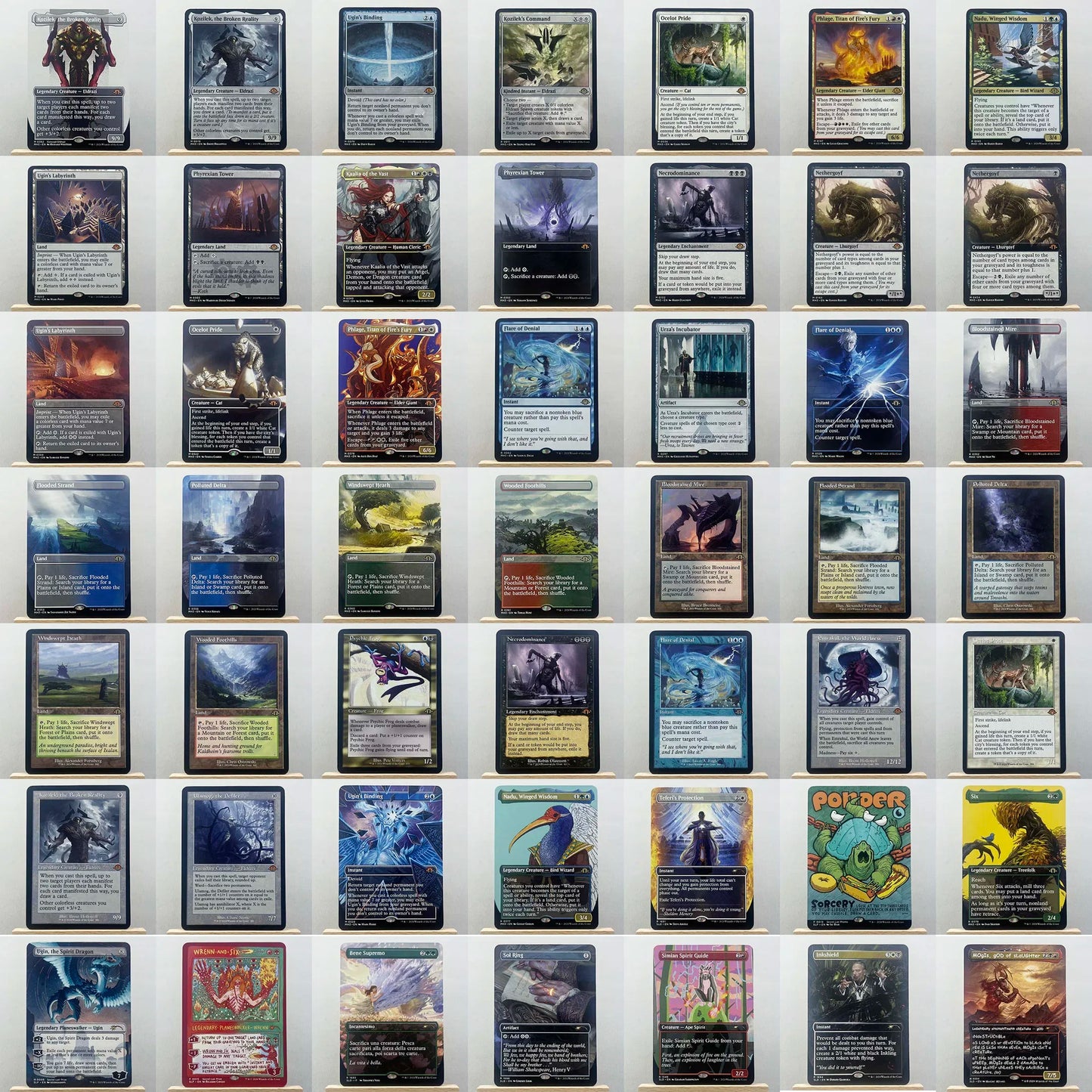 Whole Set TCG Cards for Home Play Proxy magical power9 beta fetch lands VMA dual shock land The One Ring gathering Sol Ring