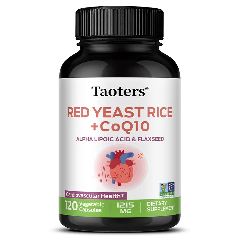 Red Yeast Rice Extract, Containing Coenzyme Q10, Has Antioxidant Effects, Supports Heart Health, and Balances Blood Pressure
