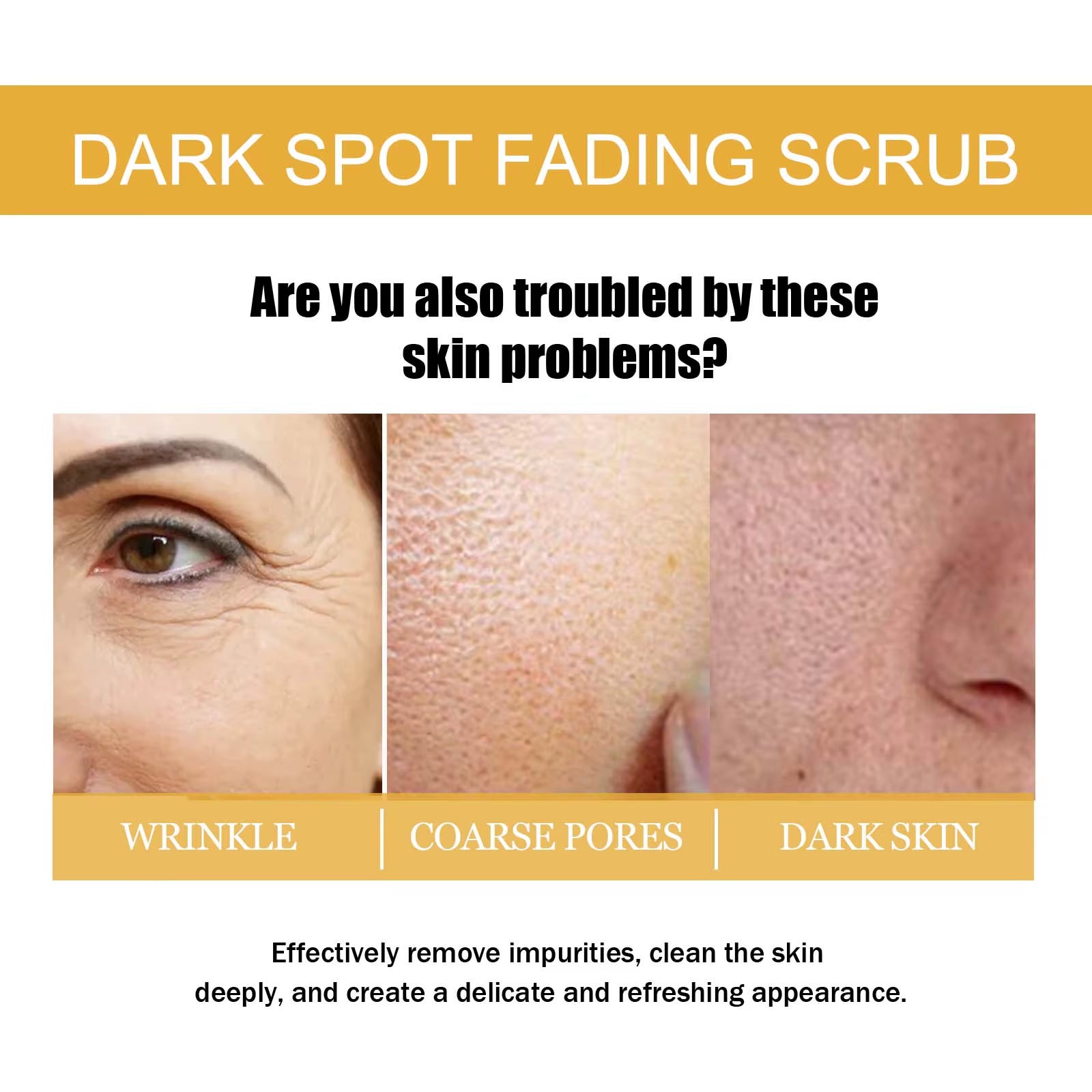 2Pcs Turmeric Exfoliating Cream Facial Cleansing Scrub Remove Aging Cuticle Firm Skin Deep Clean Pores Organic Facial Care Cream