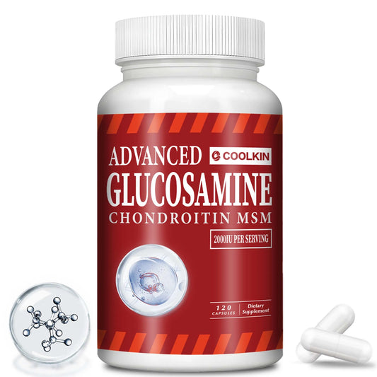 Advanced Glucosamine Chondroitin MSM - Supports Joint, Bone, and Cartilage Health, Enhances Joint Flexibility - 120 Capsules