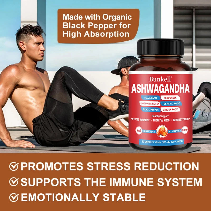 Ginger root, turmeric, rhodiola rosea and black pepper extracts help relieve stress, increase energy and improve muscle strength
