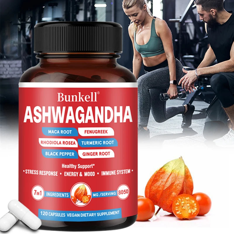 Ginger root, turmeric, rhodiola rosea and black pepper extracts help relieve stress, increase energy and improve muscle strength