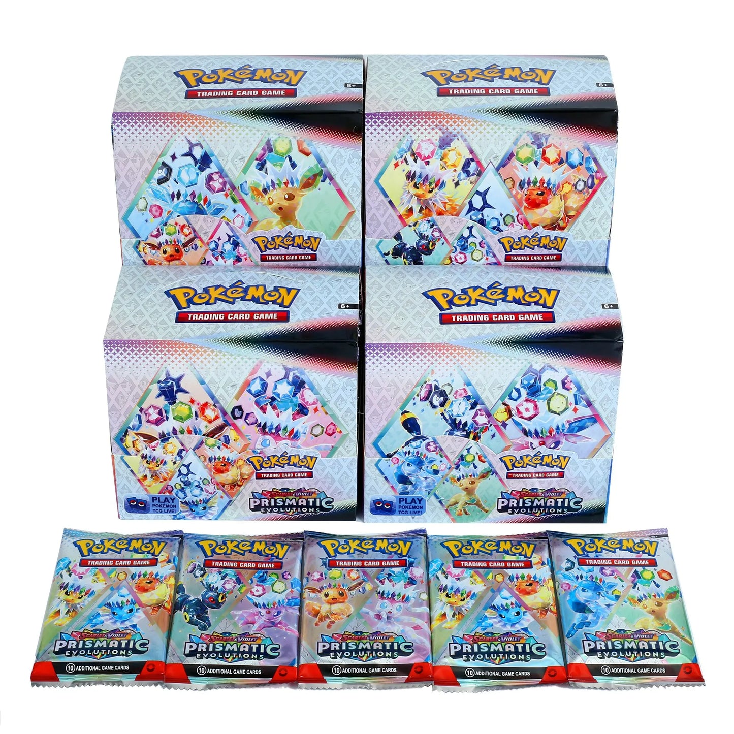 360-Pcs PokemonCard PrismaticEvolutions|ObsidianFlames|SurgingSparks|AssortedCards