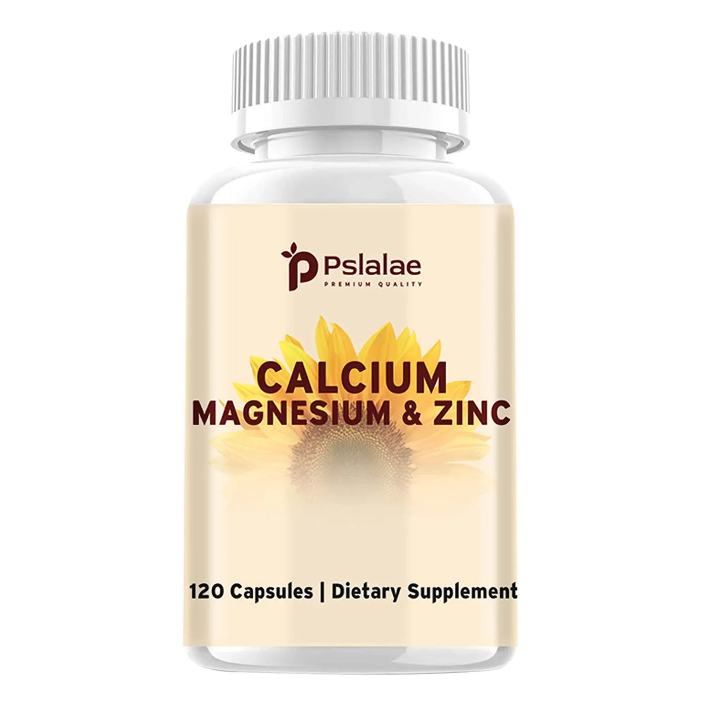 High Potency Calcium, Magnesium and Zinc - Strengthen Bones, Muscles and Teeth, Enhance Immunity - 120 Capsules