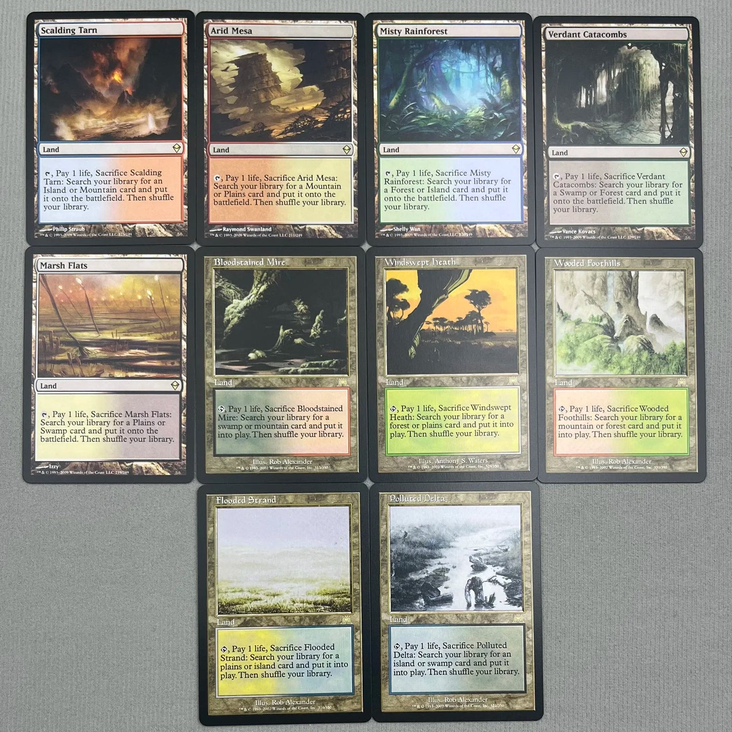 Beta MIX1-Ⅰ02 Tcg cards proxy German magical Black Core the shock lands fetch lands hallowed fountain godless shrine gather