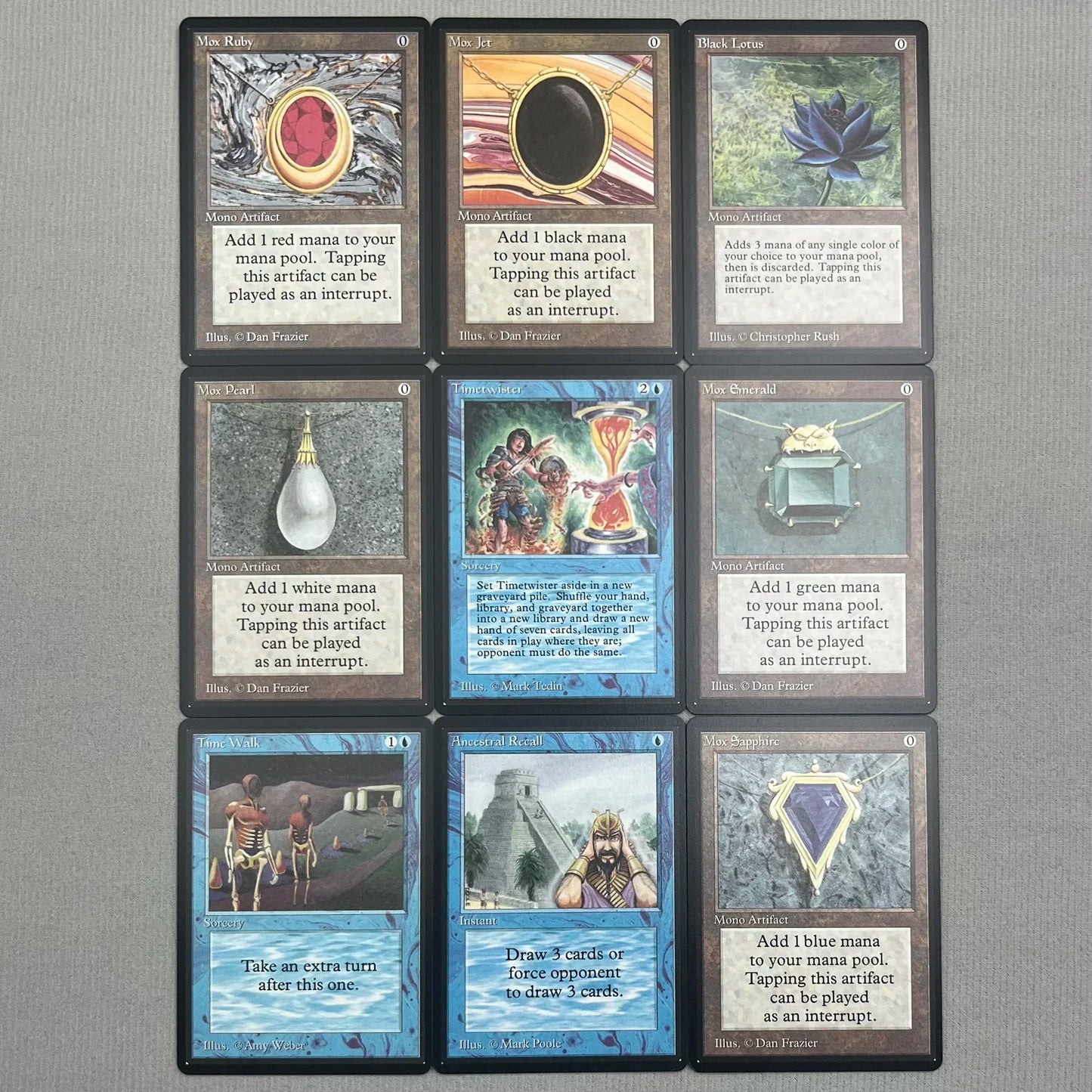 Whole Set TCG Cards for Home Play Proxy magical power9 beta fetch lands VMA dual  shock land The One Ring gathering Sol Ring