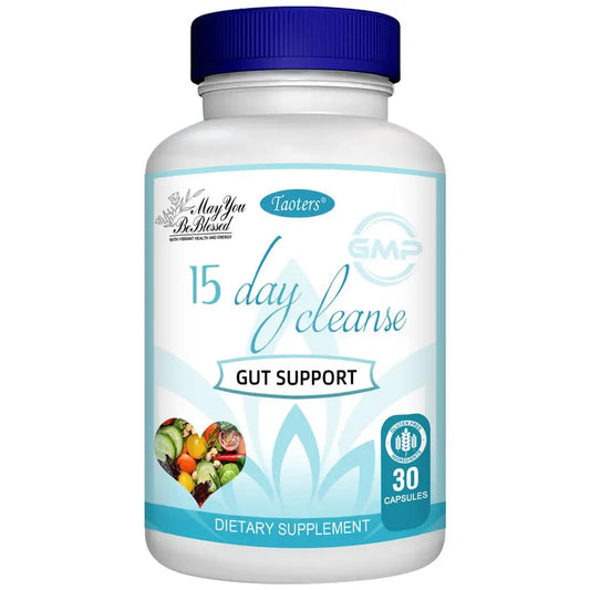 15-Day Bowel Cleanse & Detox Capsules, Supports Intestines & Colon, Cleanses & Detoxifies, Relieves Bloating, Constipation