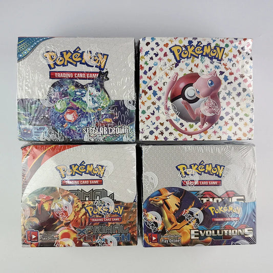 360 Card Boxed Sets - Pokémon | 151 - Evolutions -Scarlet Violet - XY - Booster Box Collectible Trading Card Game for kids