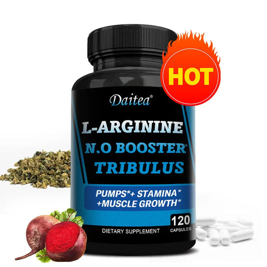 Male Strength Supplement - Contains Vitamins and Minerals to Support Male Energy, Muscle Mass and Blood Flow, 120 Capsules