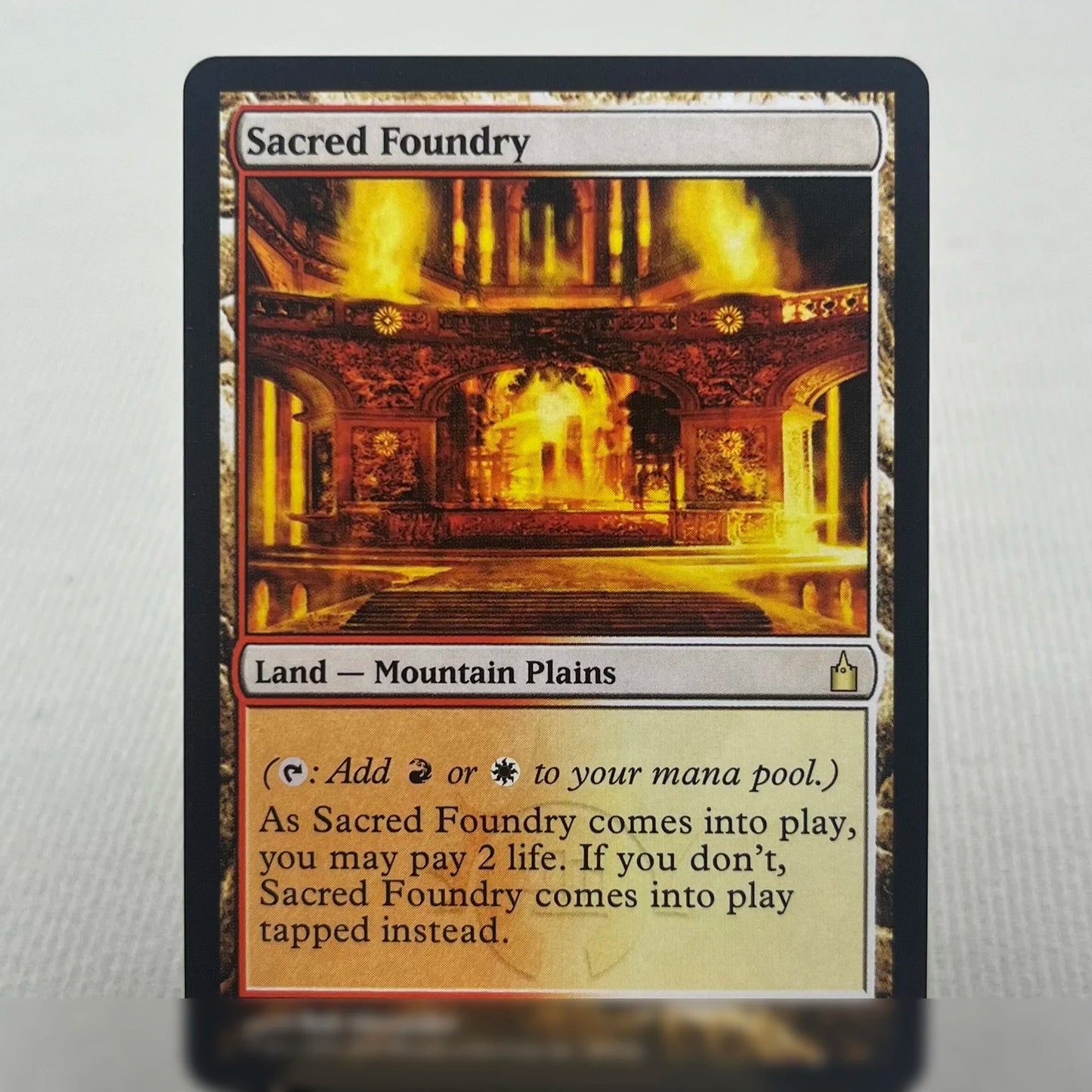 Beta MIX1-Ⅰ02 Tcg cards proxy German magical Black Core the shock lands fetch lands hallowed fountain godless shrine gather